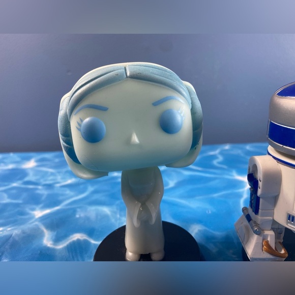 Star Wars - Bobblehead Funko Princess Leia & R2-D2 LA Comic Con Exclusive 2017 - Picture 3 of 7